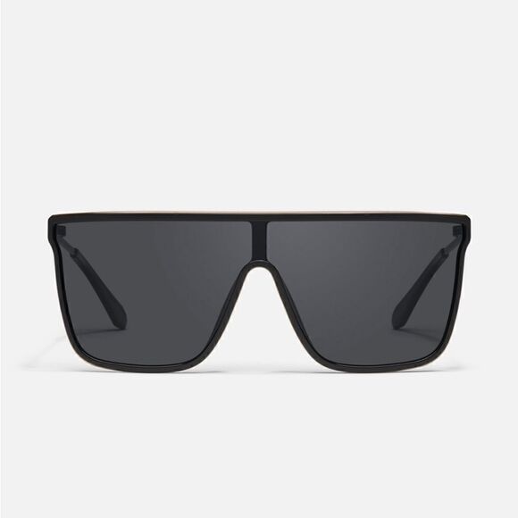 Quay Polarized Nightfall Remixed Sunglasses (Black & Gold) main image 5